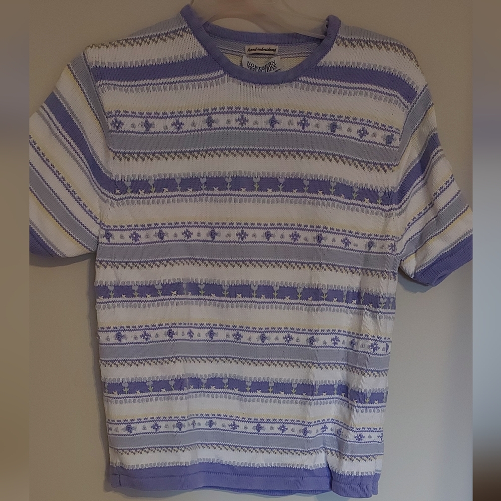 Northern Reflections Vintage Hand Embroidered TShirt Sweater